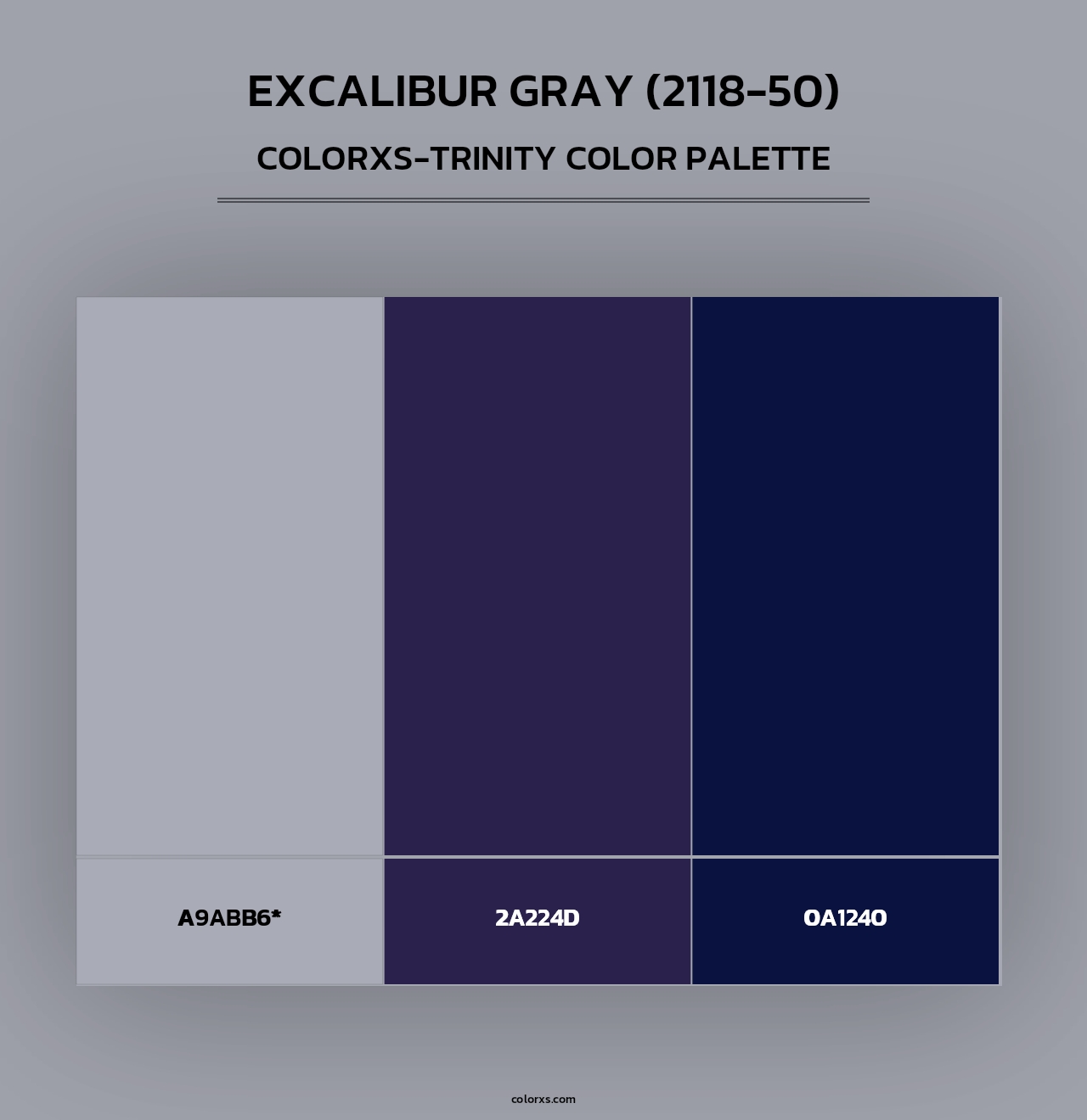 Excalibur Gray (2118-50) - Colorxs Trinity Palette