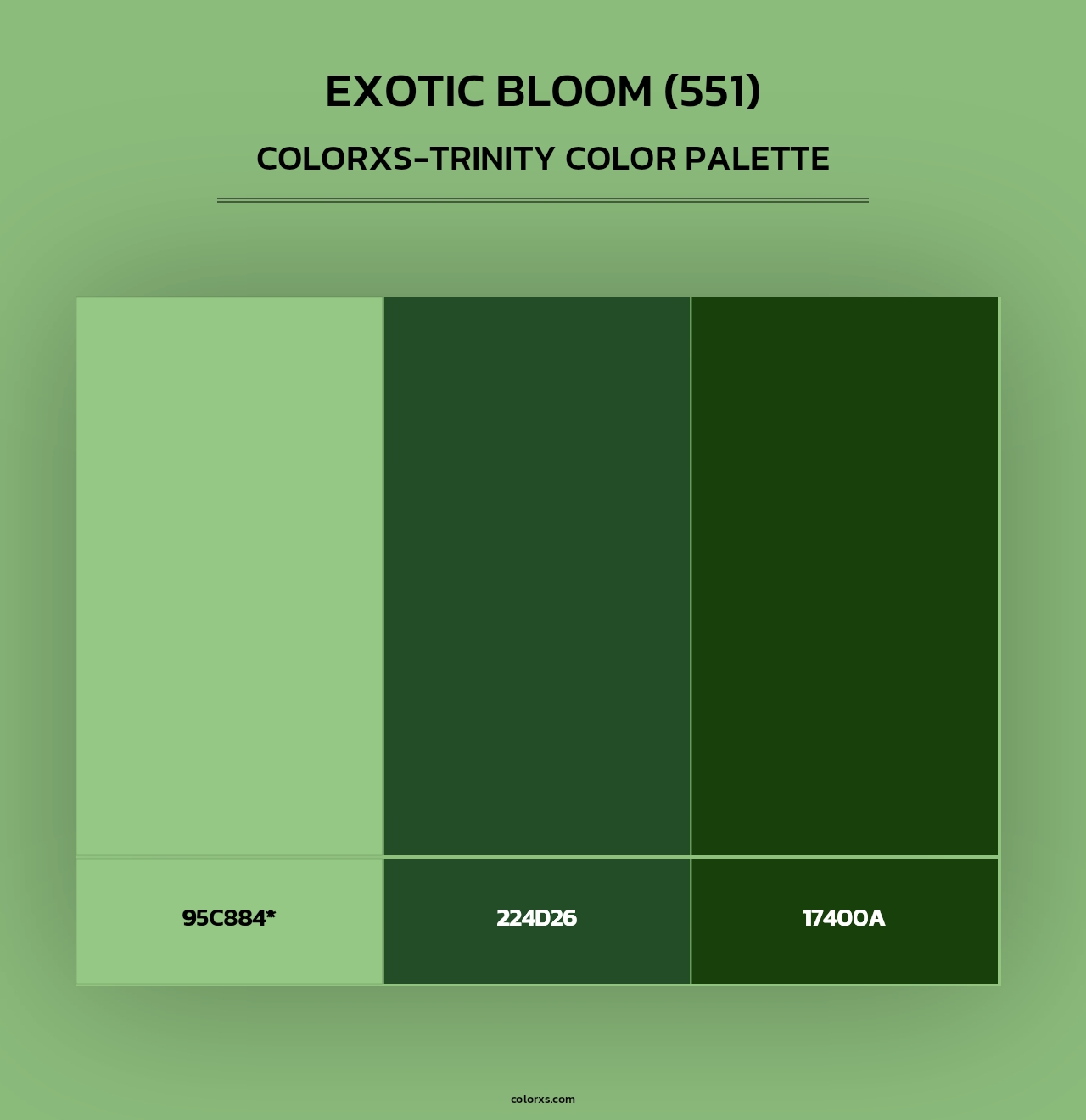 Exotic Bloom (551) - Colorxs Trinity Palette