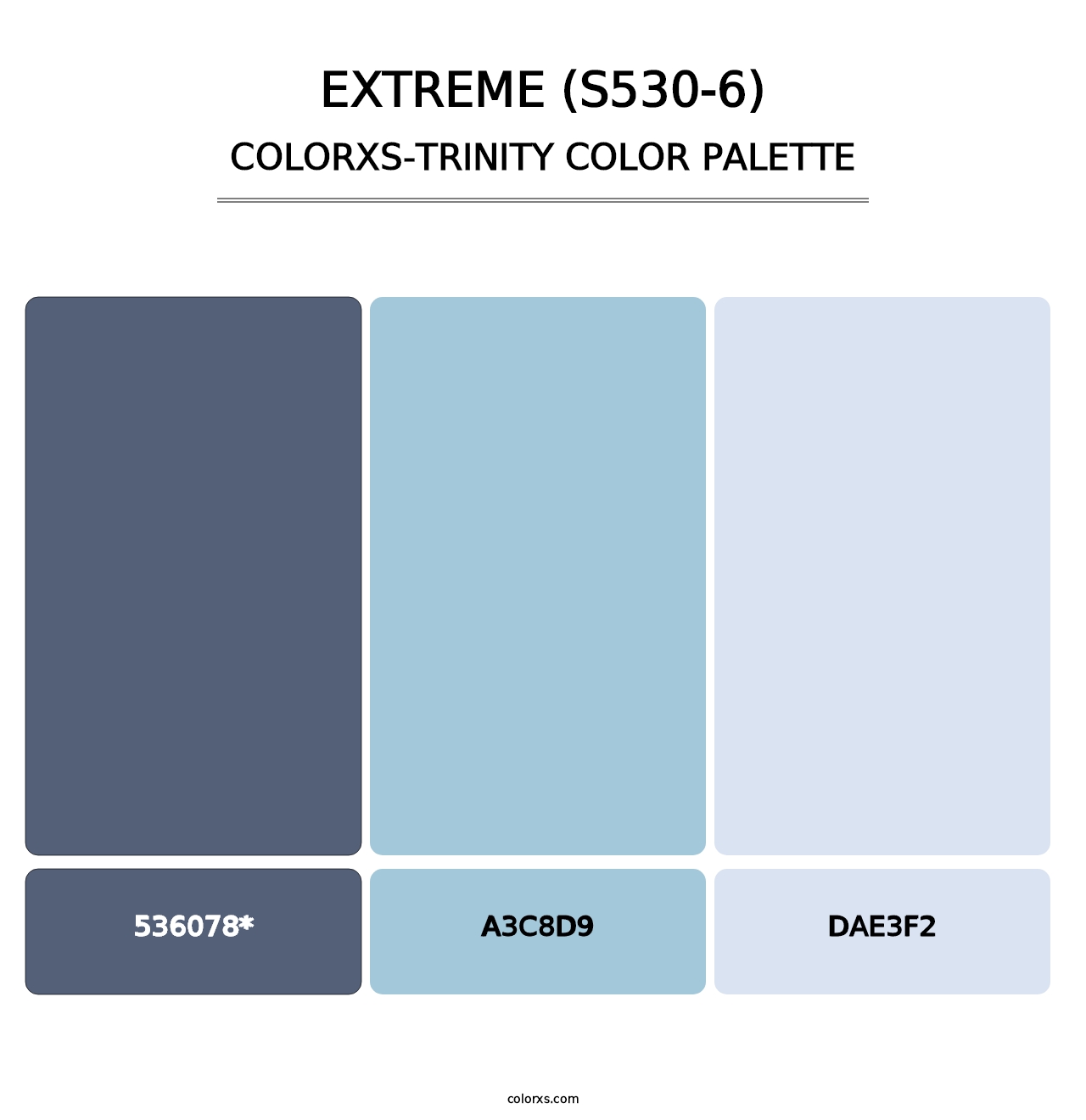 Extreme (S530-6) - Colorxs Trinity Palette