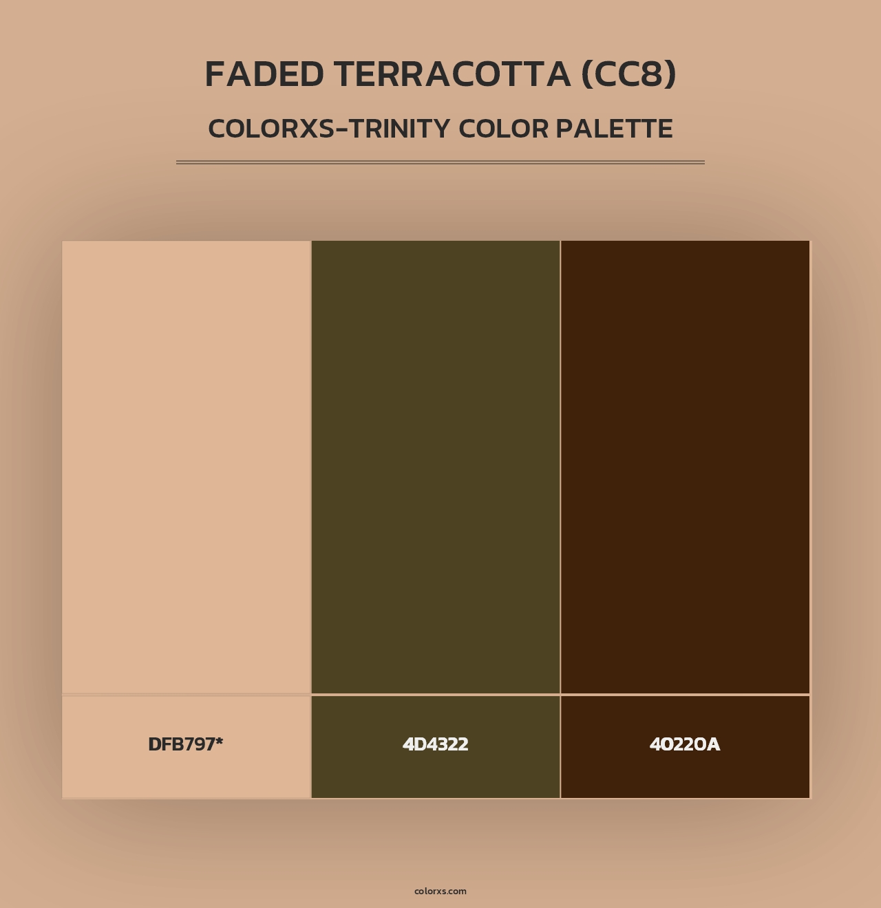 Faded Terracotta (CC8) - Colorxs Trinity Palette