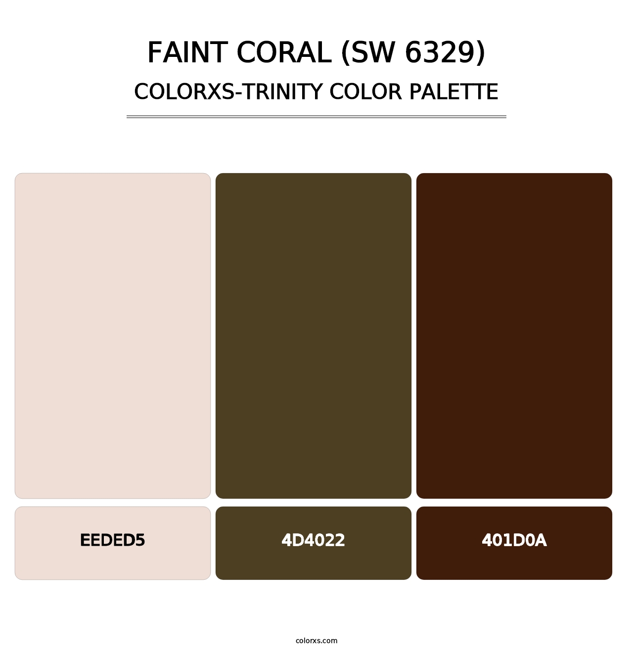 Faint Coral (SW 6329) - Colorxs Trinity Palette