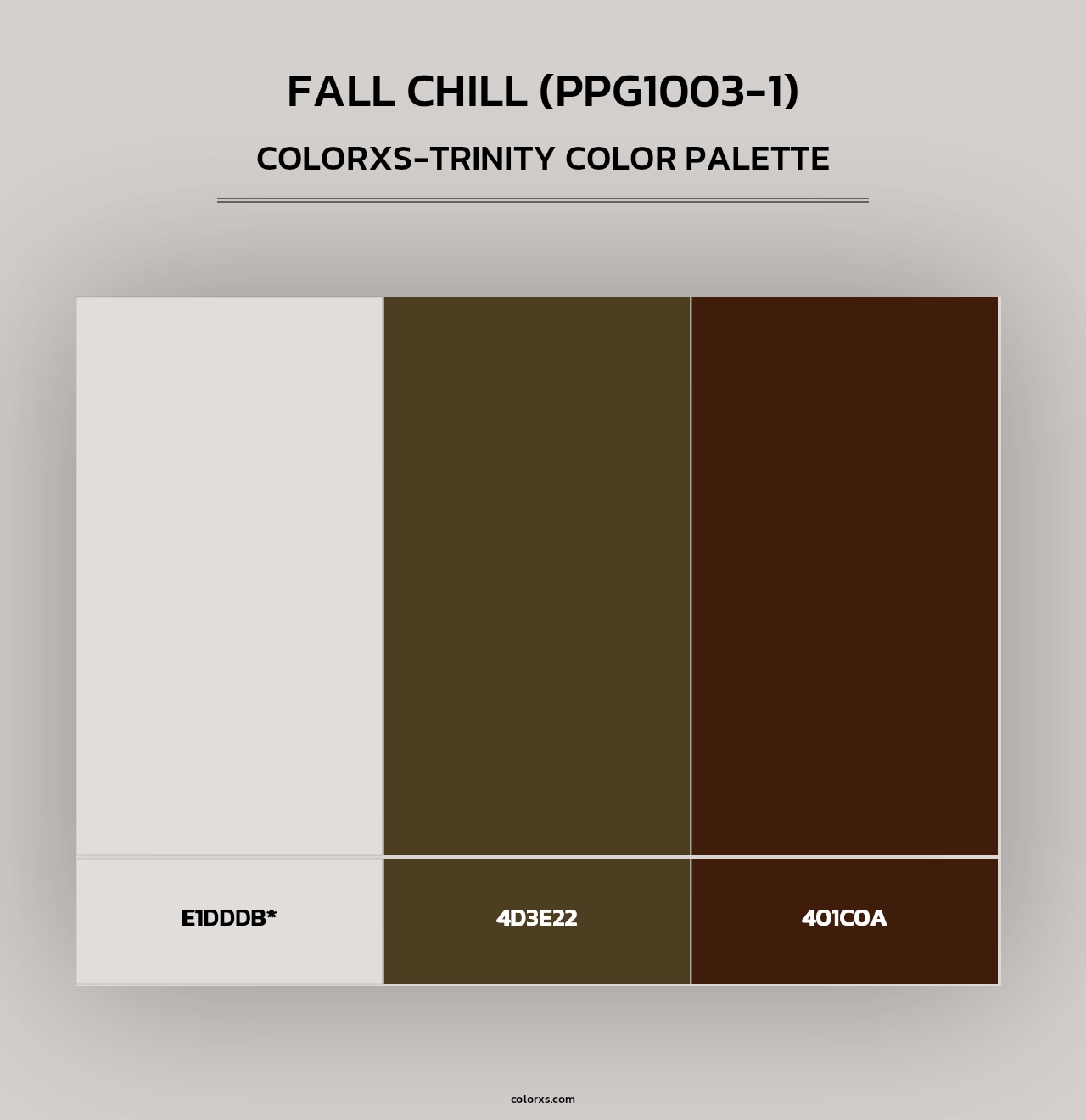 Fall Chill (PPG1003-1) - Colorxs Trinity Palette