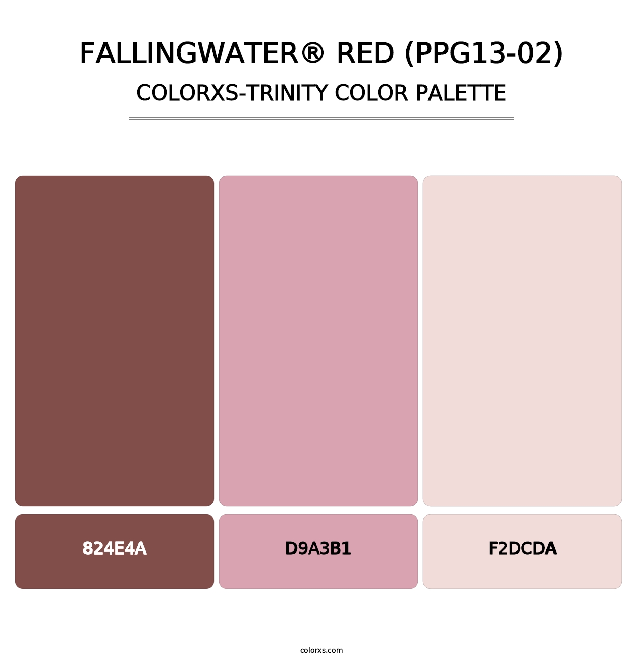 Fallingwater® Red (PPG13-02) - Colorxs Trinity Palette