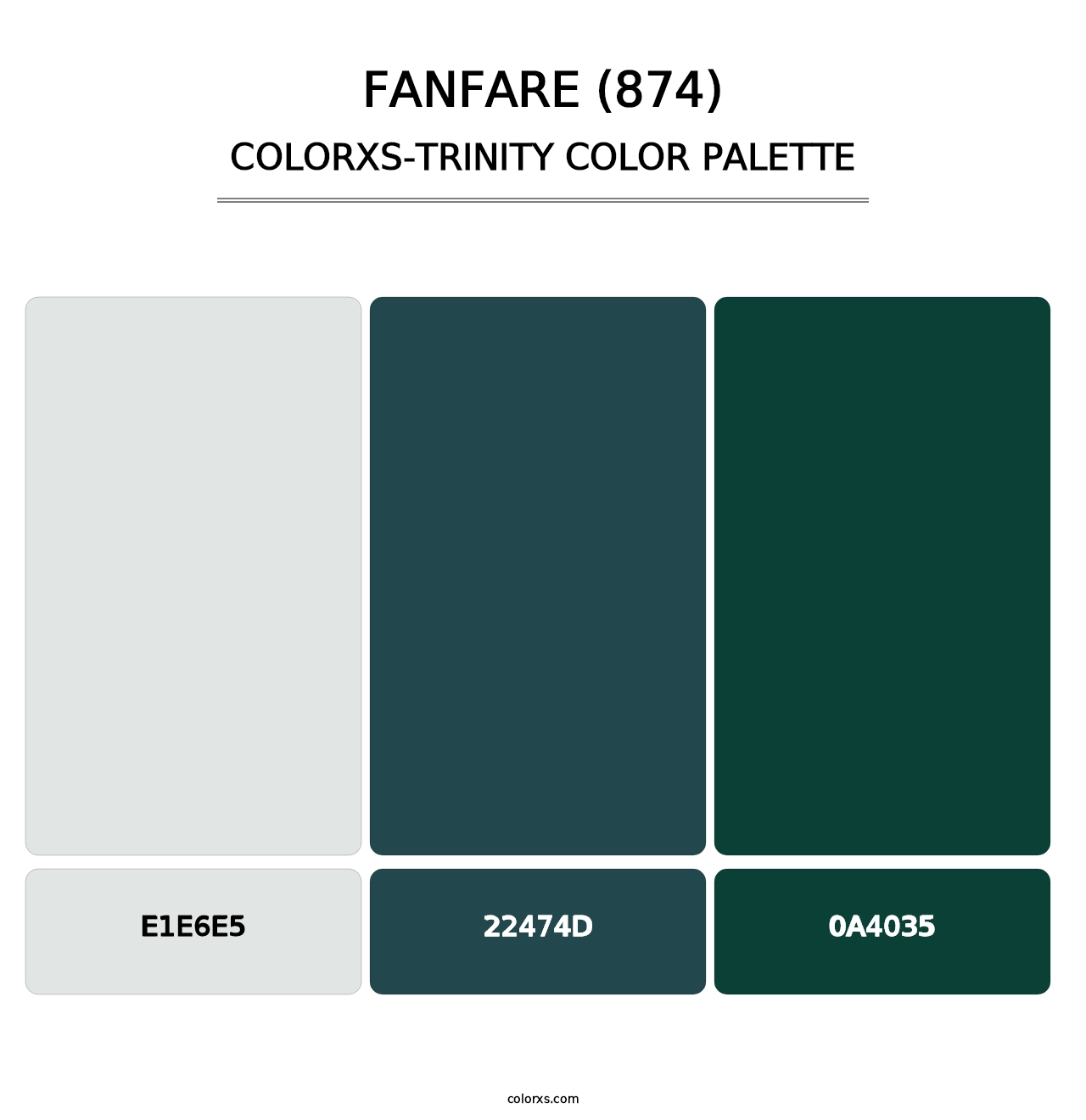 Fanfare (874) - Colorxs Trinity Palette