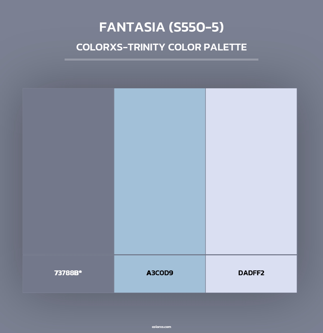 Fantasia (S550-5) - Colorxs Trinity Palette