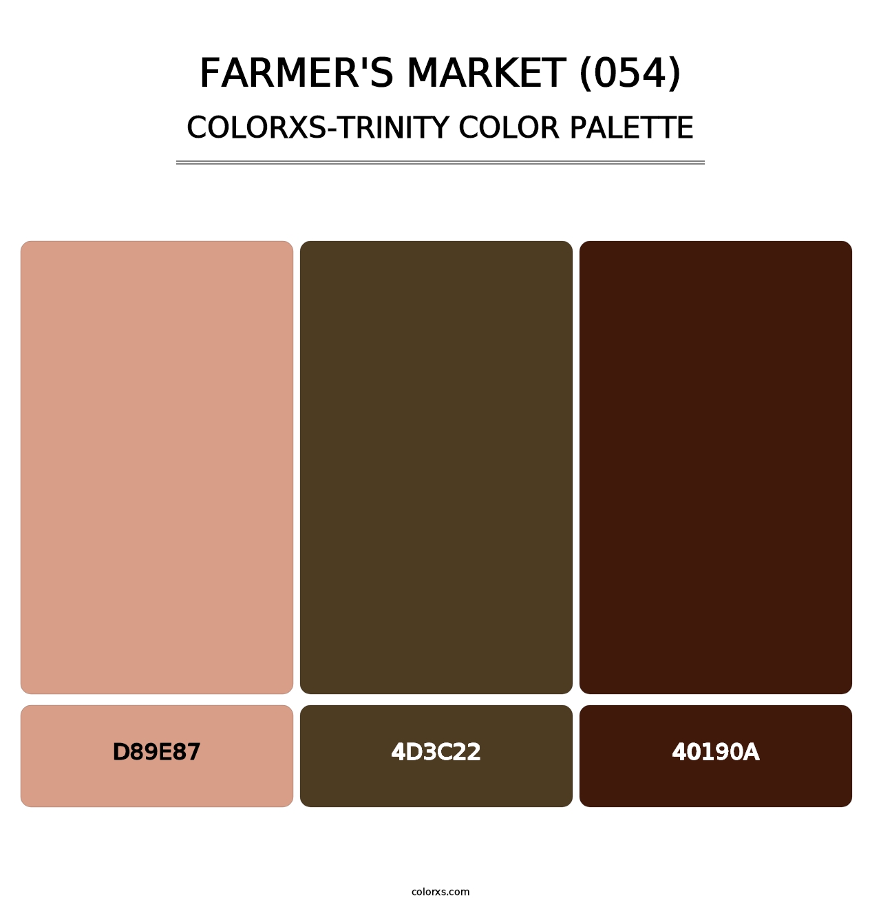 Farmer's Market (054) - Colorxs Trinity Palette