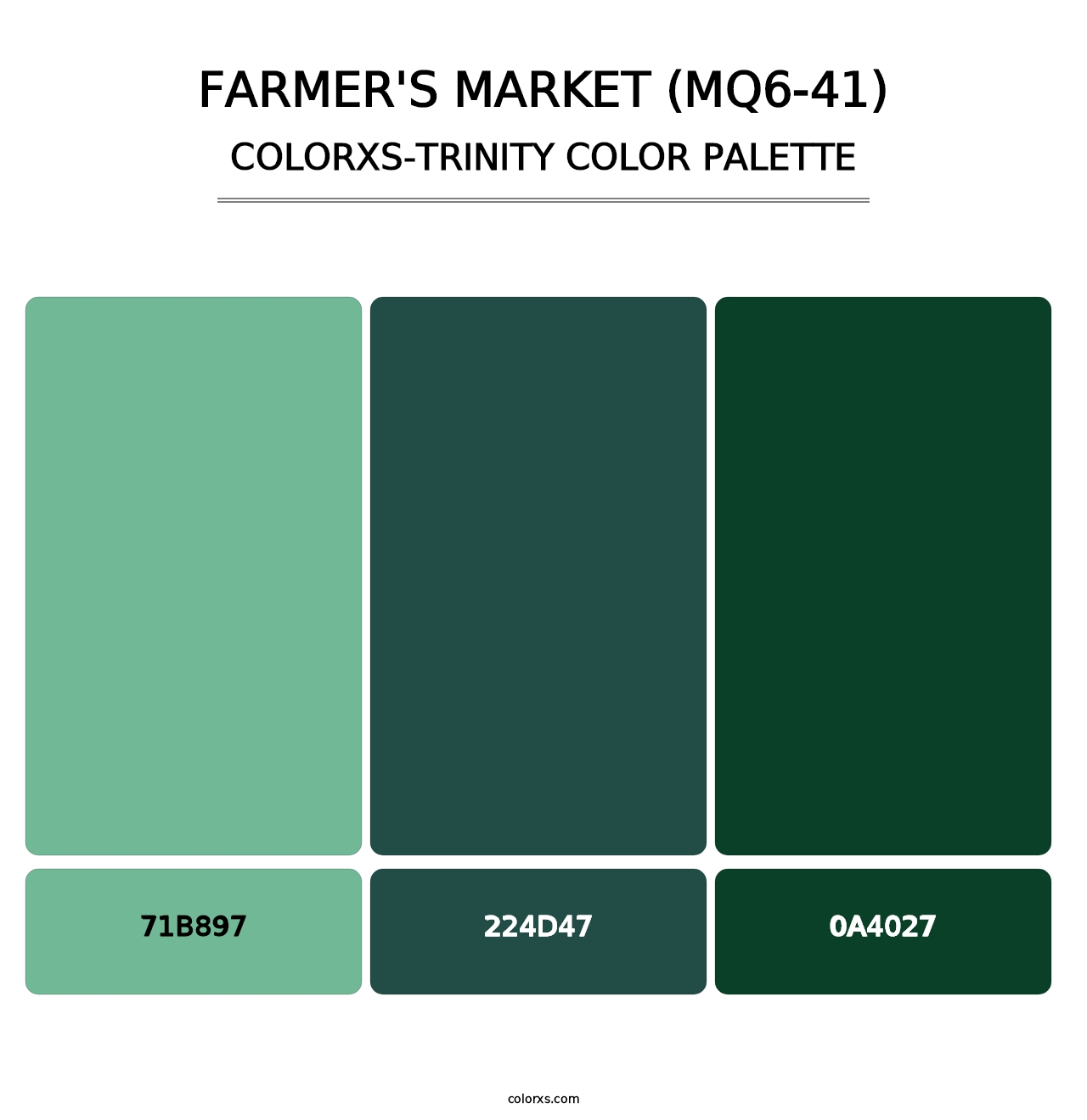 Farmer'S Market (MQ6-41) - Colorxs Trinity Palette