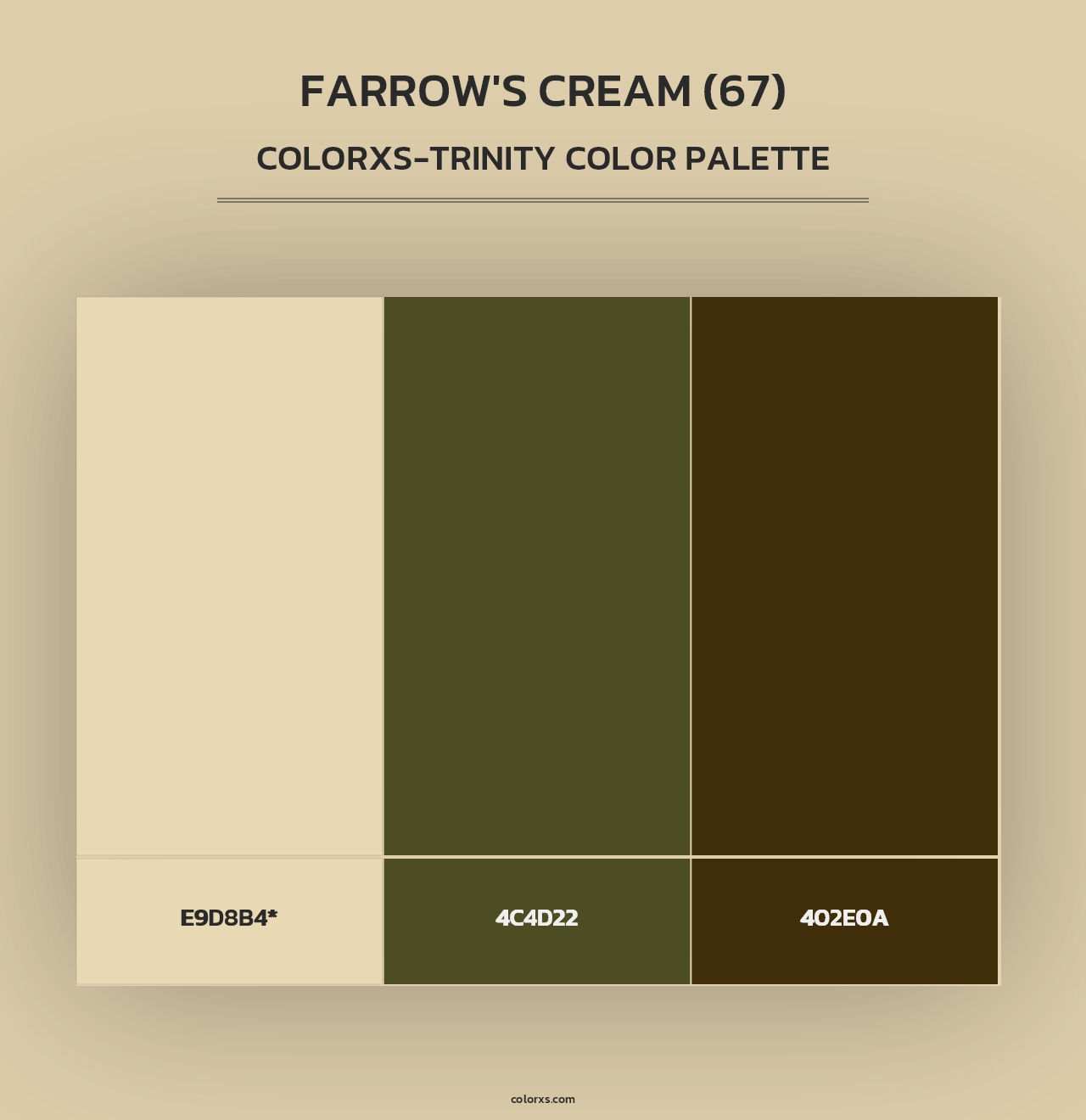 Farrow's Cream (67) - Colorxs Trinity Palette