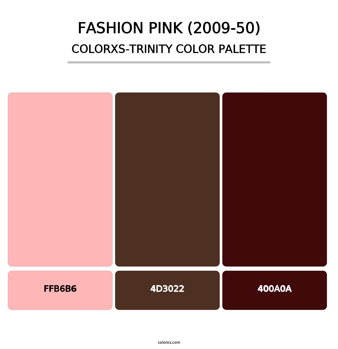 Fashion Pink (2009-50) - Colorxs Trinity Palette