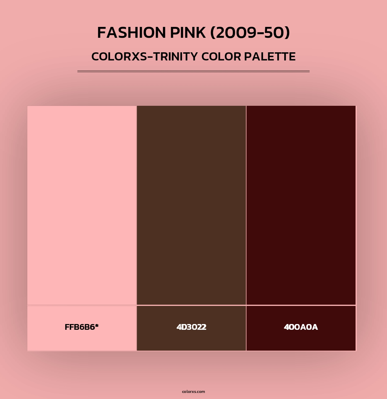 Fashion Pink (2009-50) - Colorxs Trinity Palette