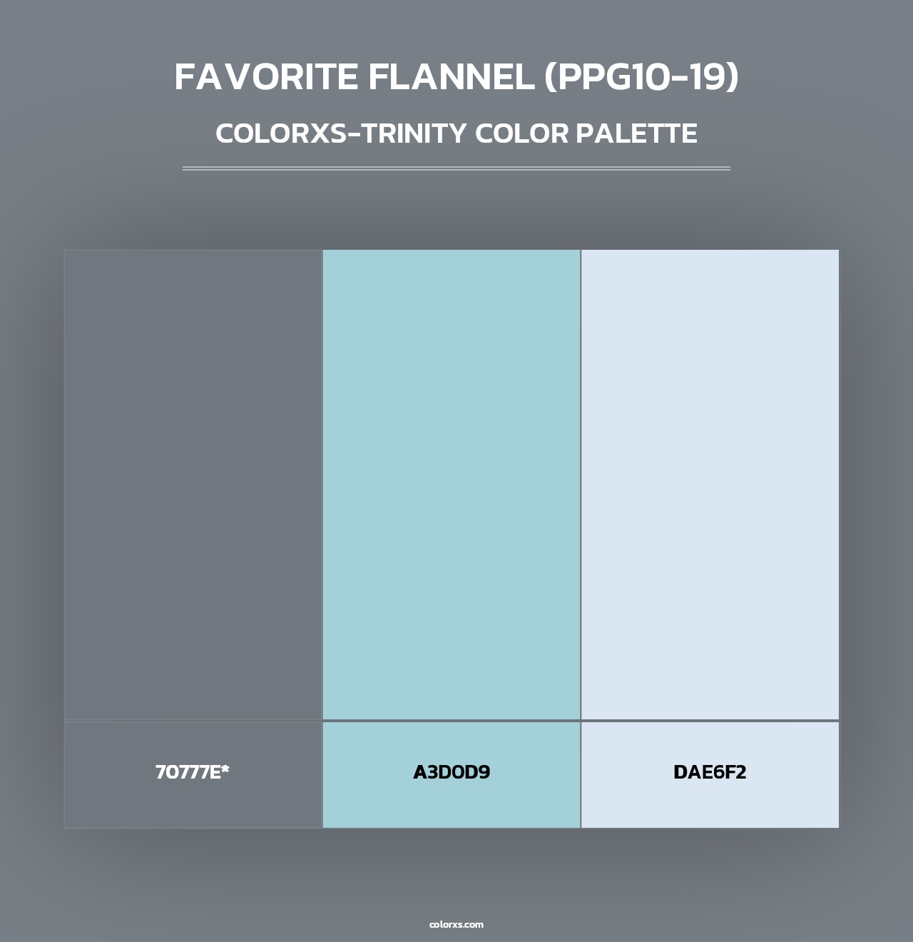 Favorite Flannel (PPG10-19) - Colorxs Trinity Palette