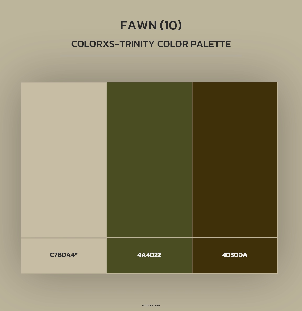 Fawn (10) - Colorxs Trinity Palette