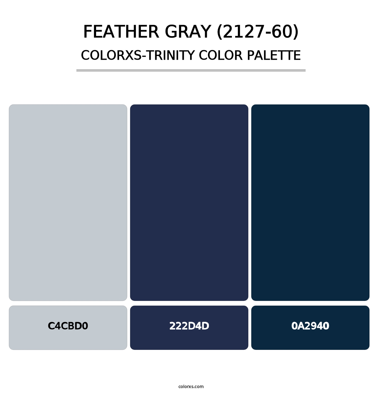 Feather Gray (2127-60) - Colorxs Trinity Palette