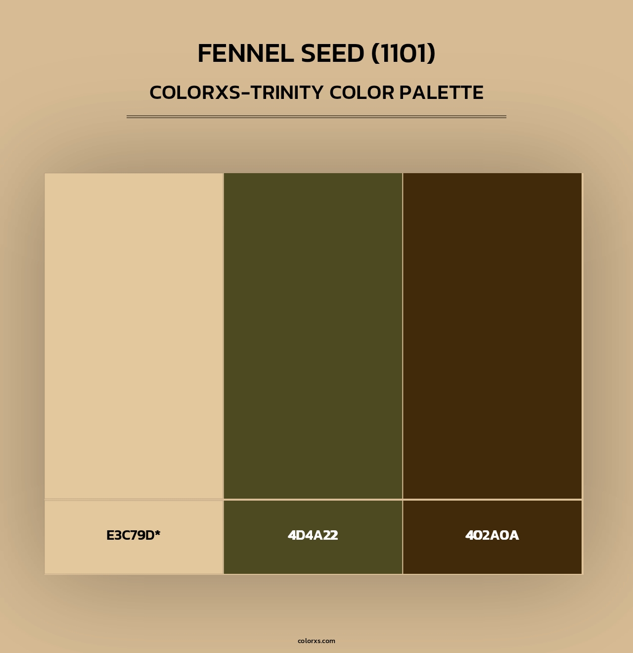 Fennel Seed (1101) - Colorxs Trinity Palette