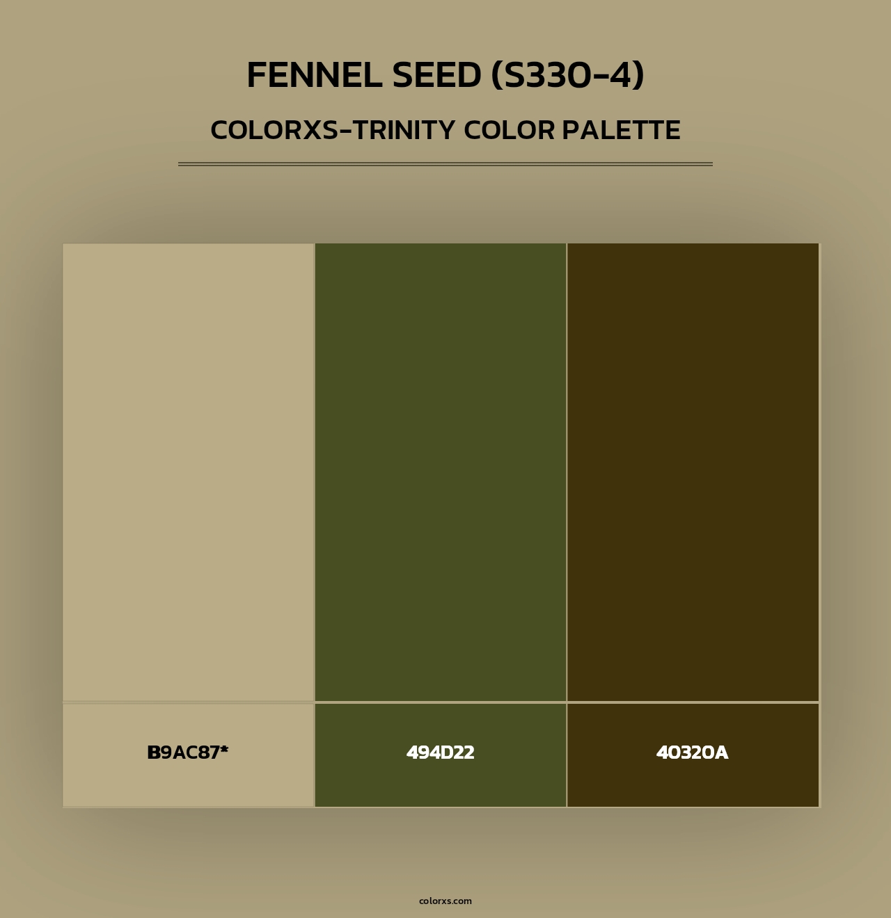 Fennel Seed (S330-4) - Colorxs Trinity Palette
