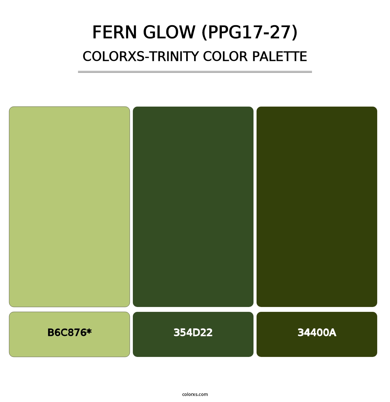 Fern Glow (PPG17-27) - Colorxs Trinity Palette