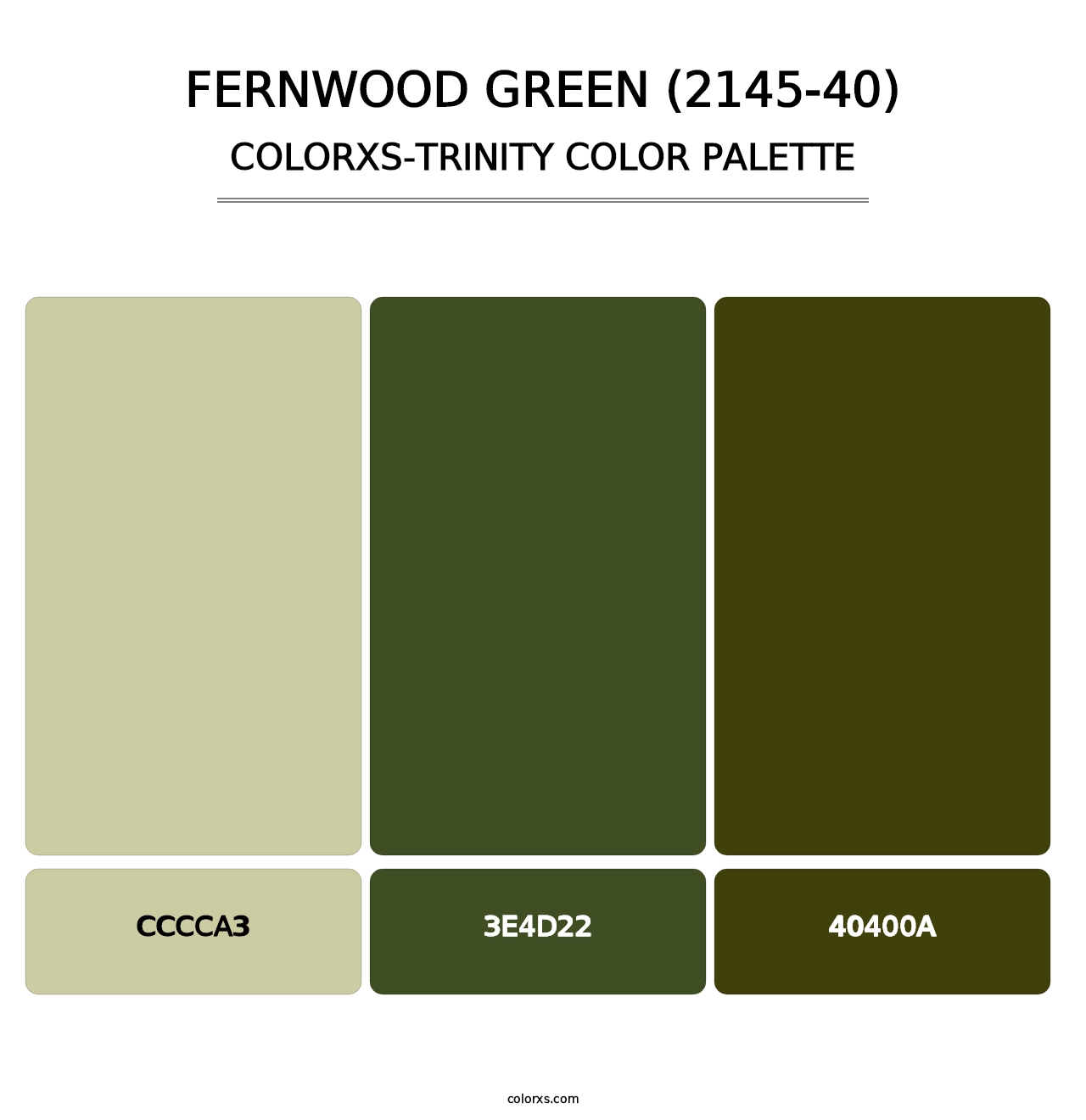 Fernwood Green (2145-40) - Colorxs Trinity Palette