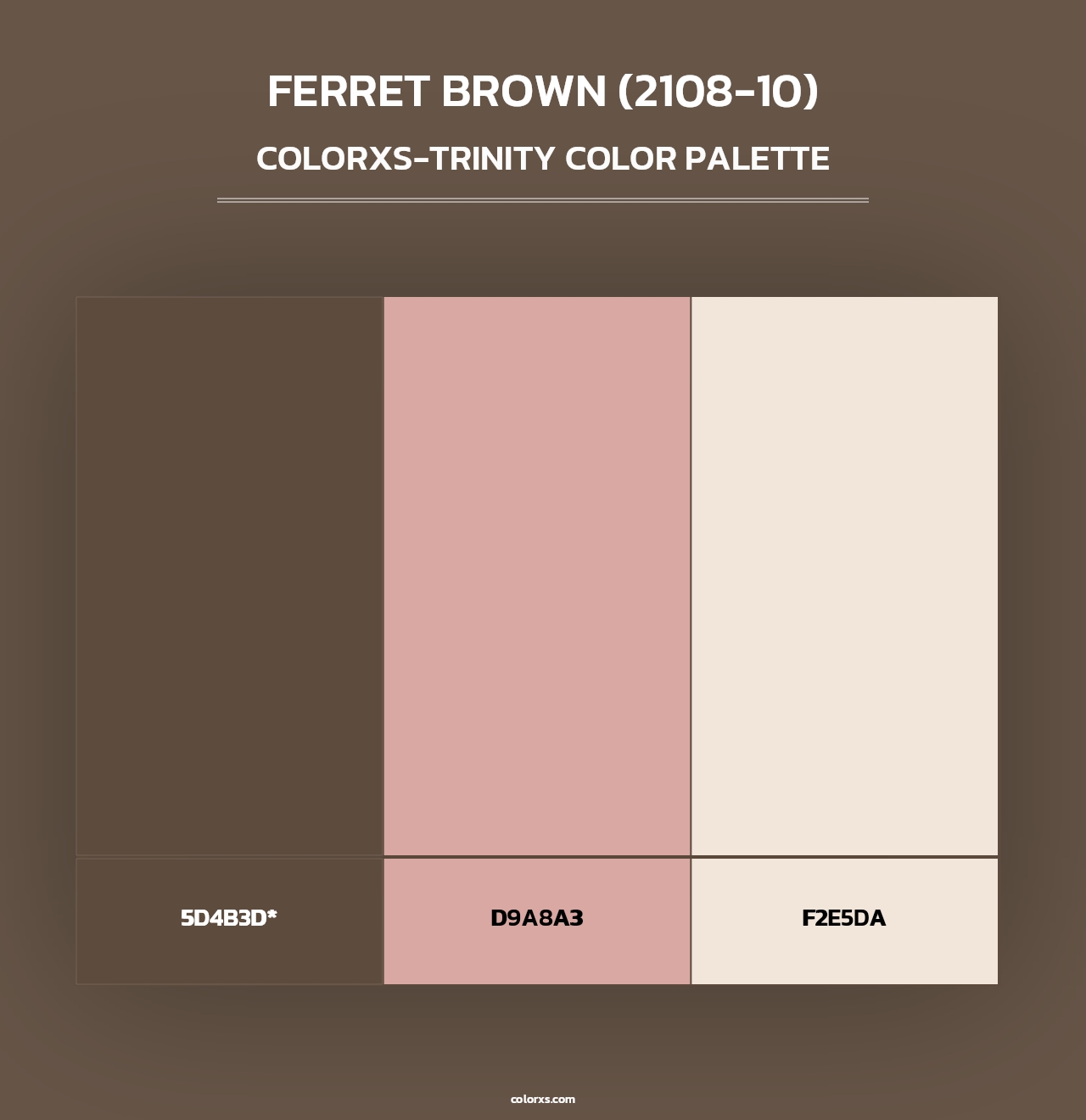 Ferret Brown (2108-10) - Colorxs Trinity Palette