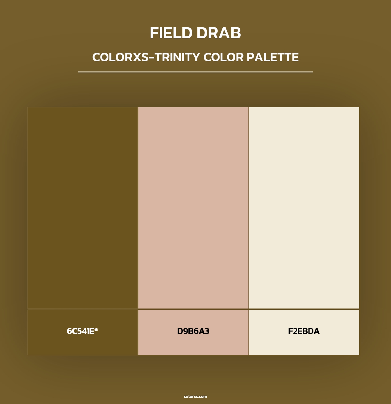 Field Drab - Colorxs Trinity Palette
