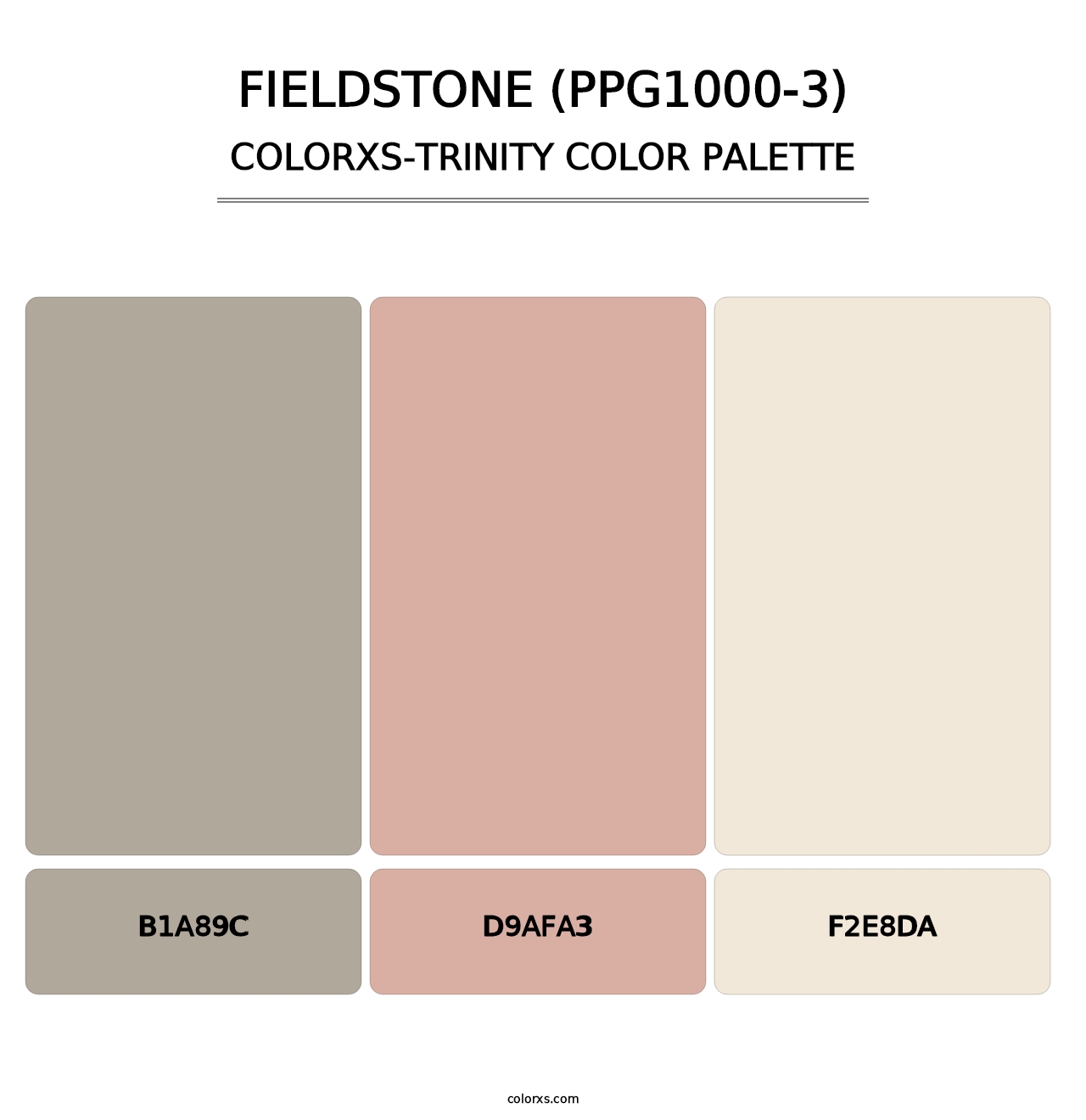 Fieldstone (PPG1000-3) - Colorxs Trinity Palette