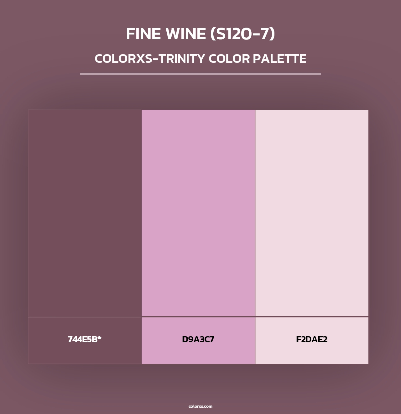 Fine Wine (S120-7) - Colorxs Trinity Palette