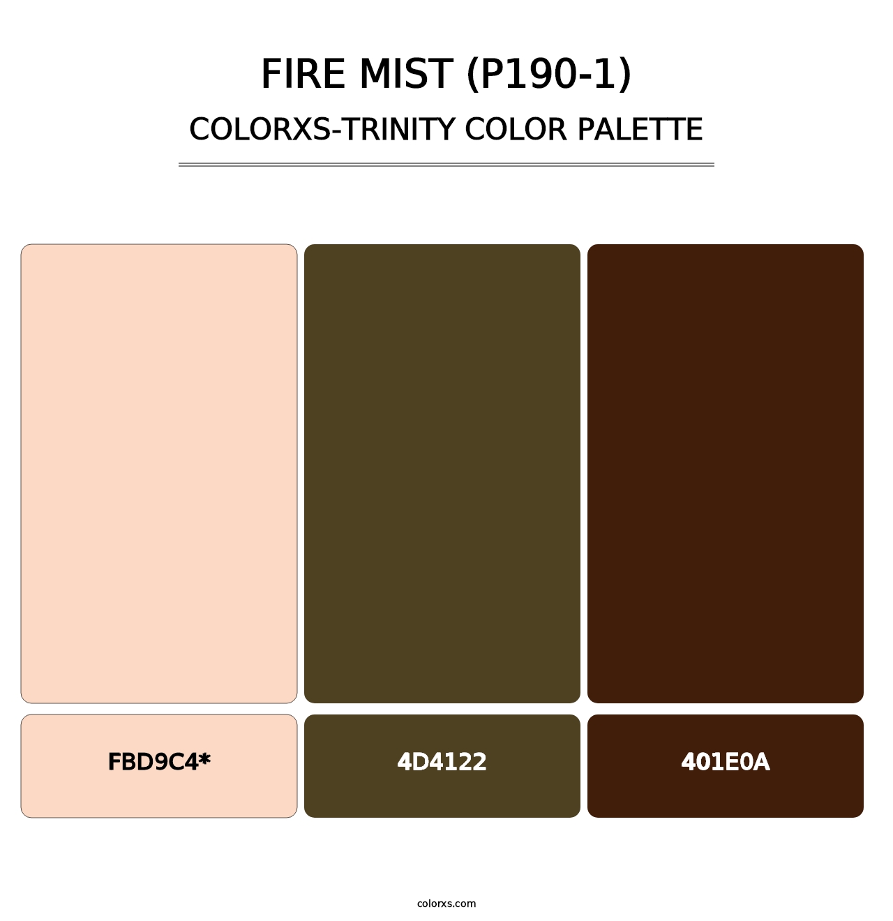 Fire Mist (P190-1) - Colorxs Trinity Palette