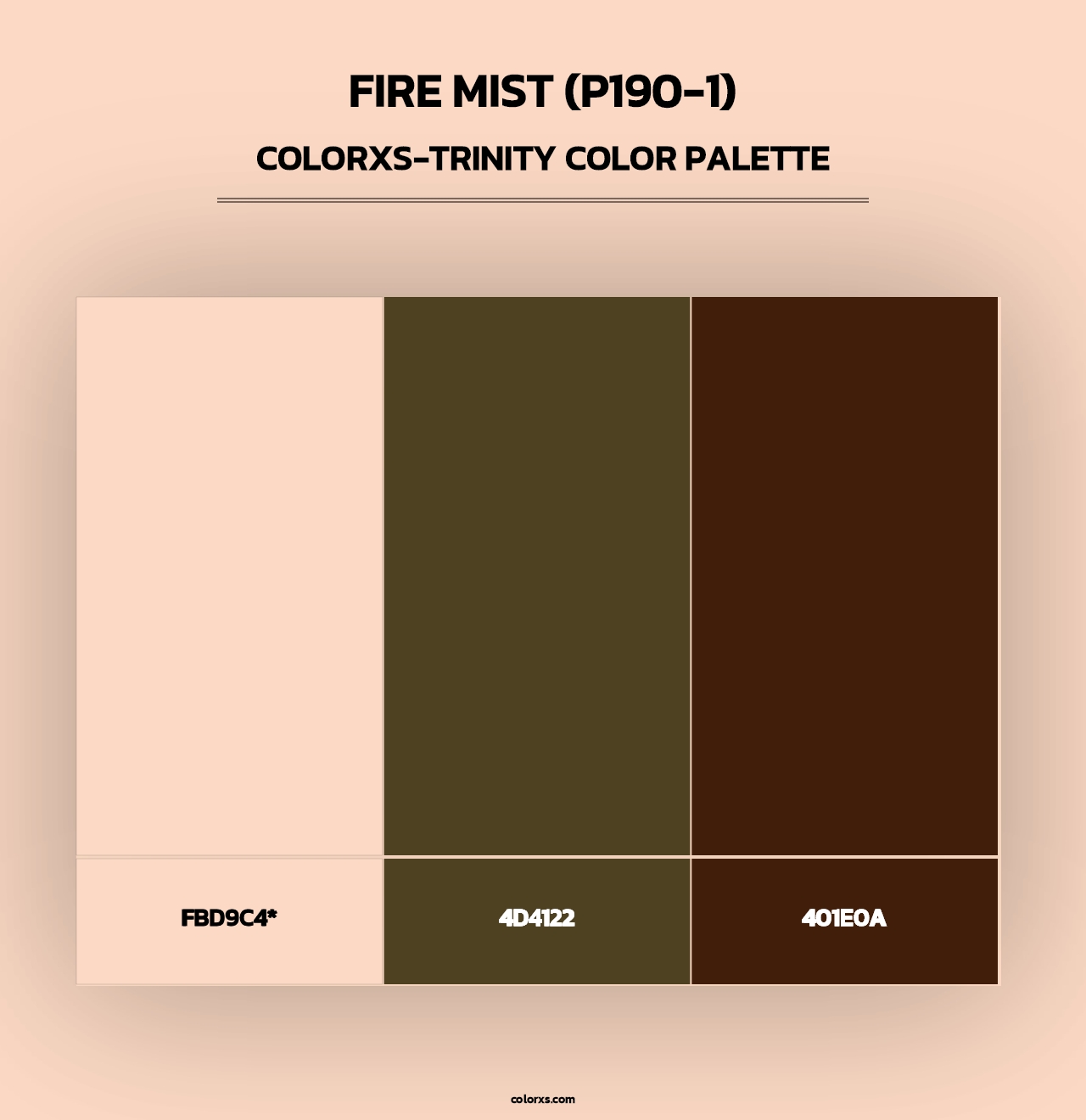 Fire Mist (P190-1) - Colorxs Trinity Palette