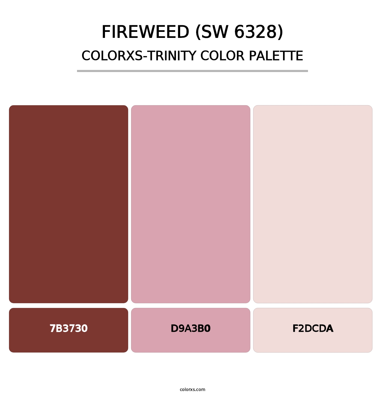 Fireweed (SW 6328) - Colorxs Trinity Palette