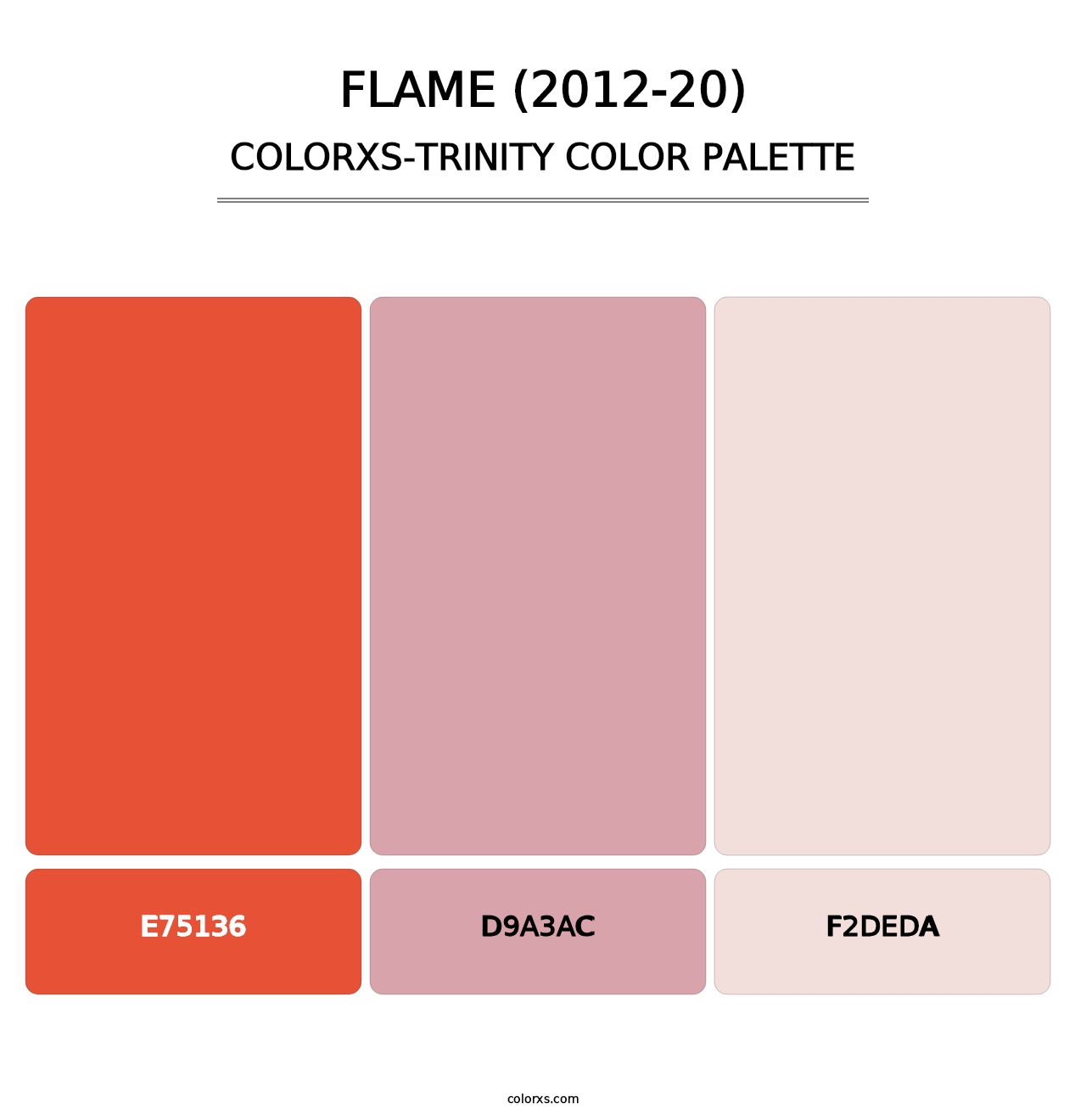 Flame (2012-20) - Colorxs Trinity Palette