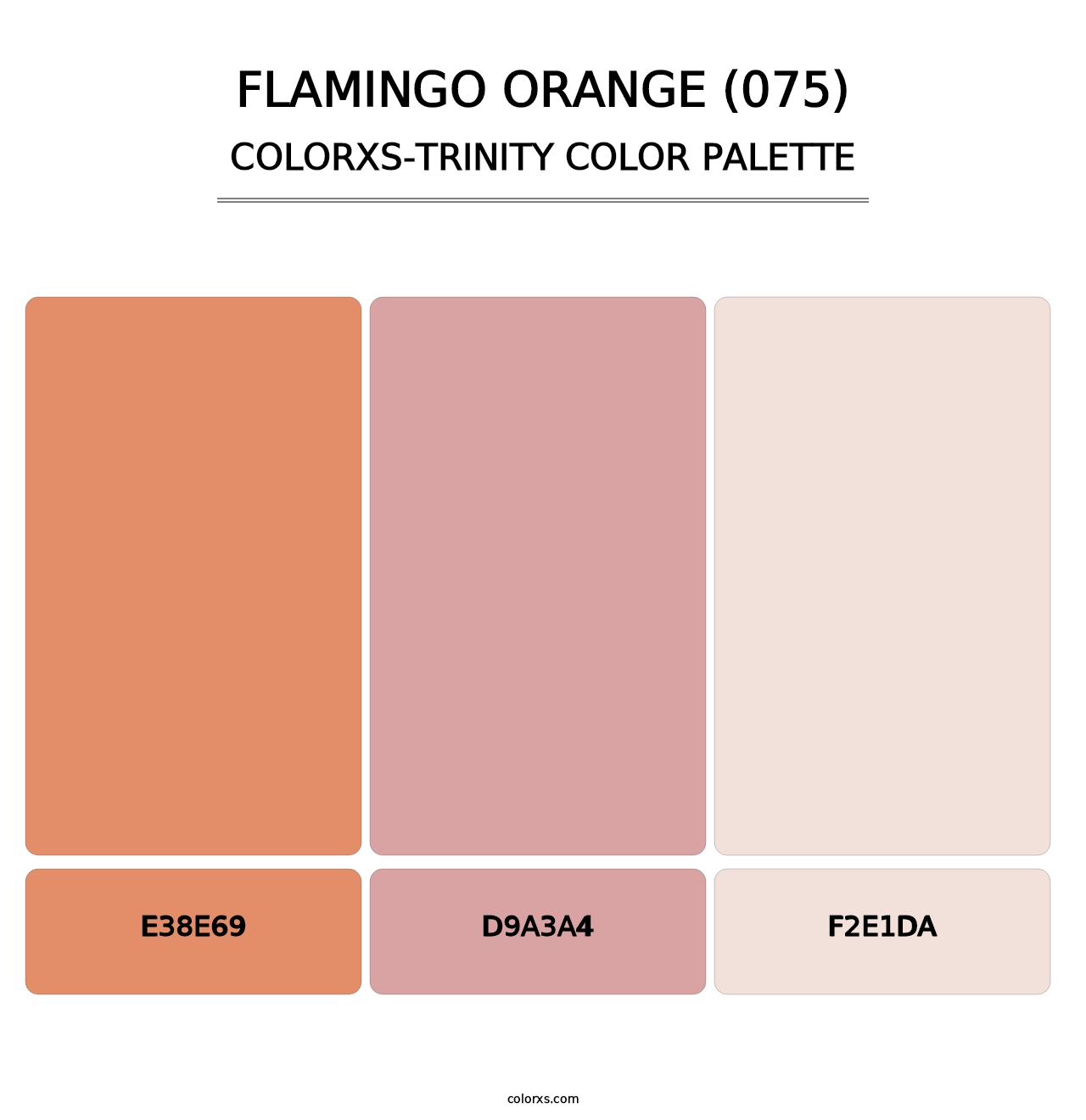 Flamingo Orange (075) - Colorxs Trinity Palette