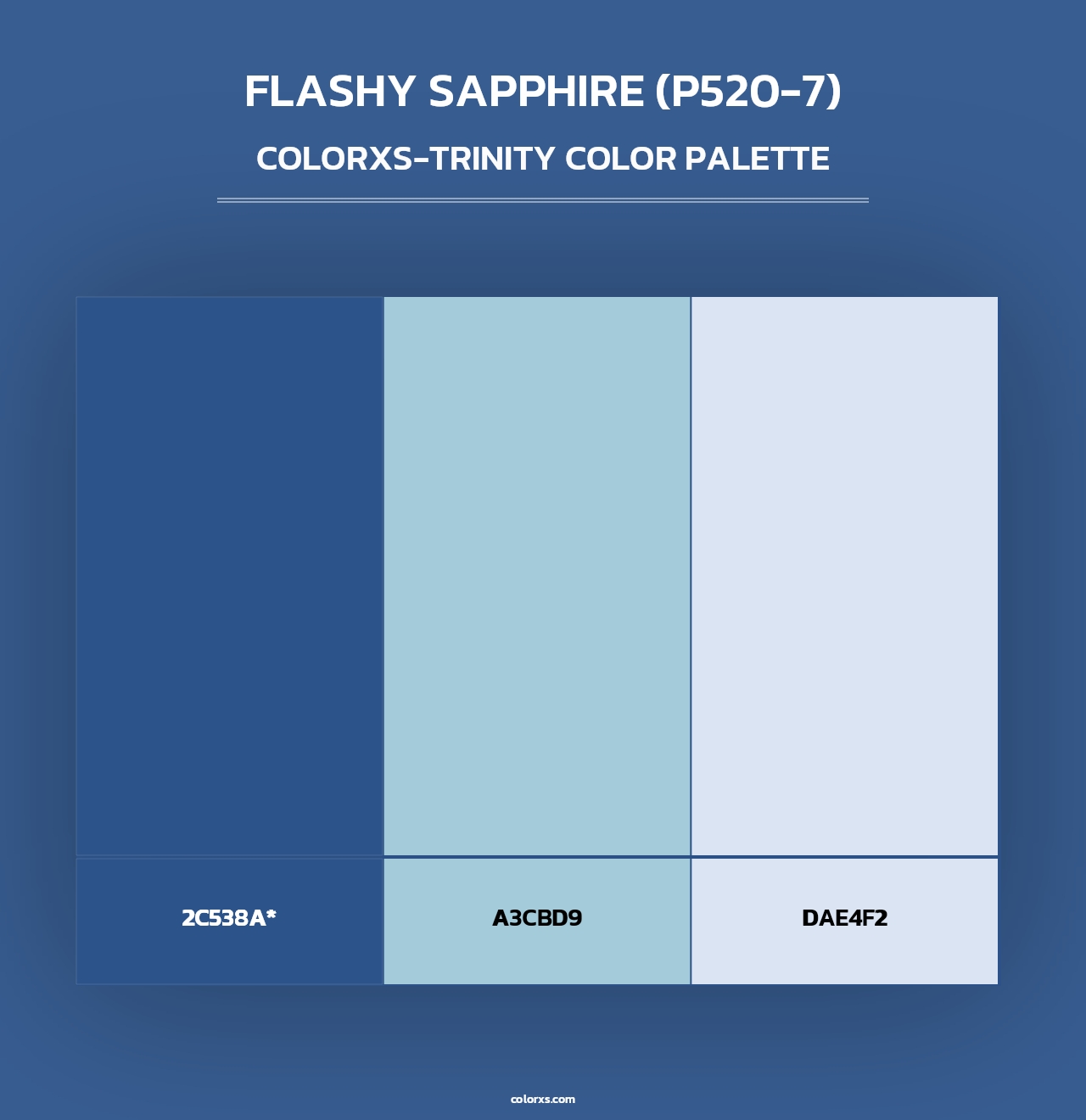 Flashy Sapphire (P520-7) - Colorxs Trinity Palette