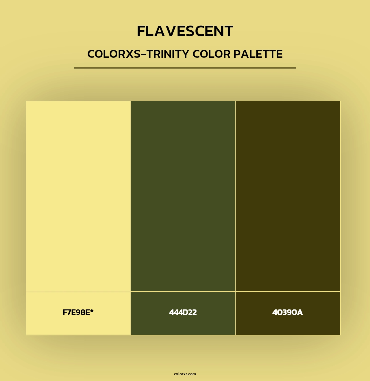 Flavescent - Colorxs Trinity Palette