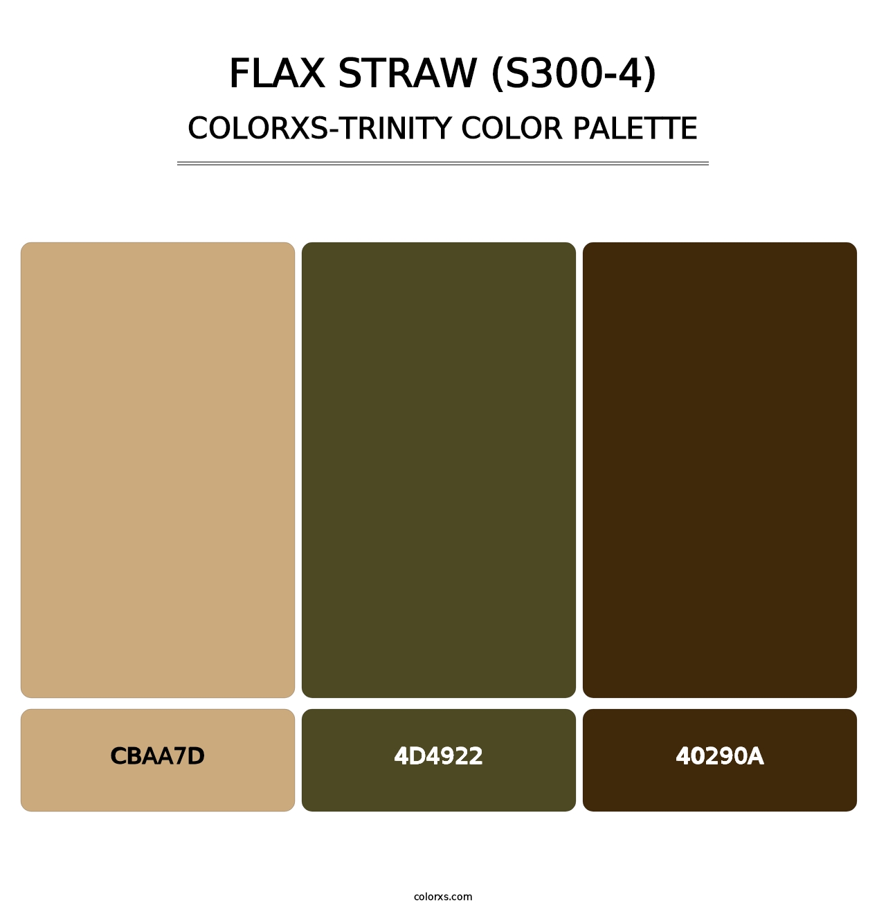 Flax Straw (S300-4) - Colorxs Trinity Palette