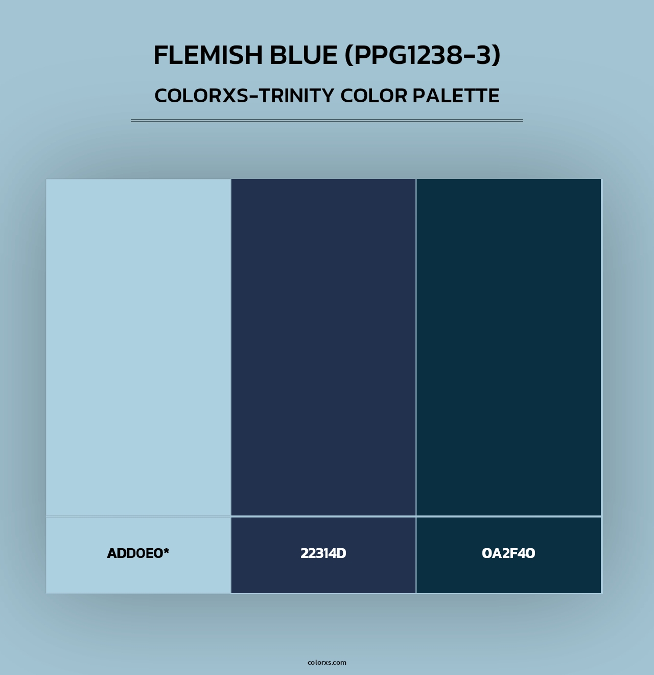 Flemish Blue (PPG1238-3) - Colorxs Trinity Palette