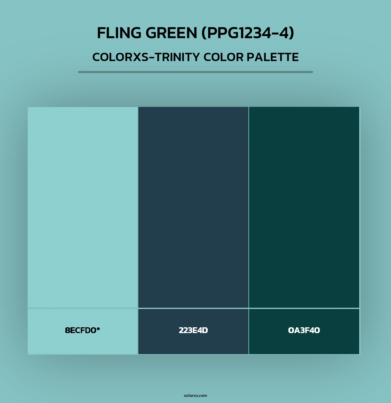 Fling Green (PPG1234-4) - Colorxs Trinity Palette