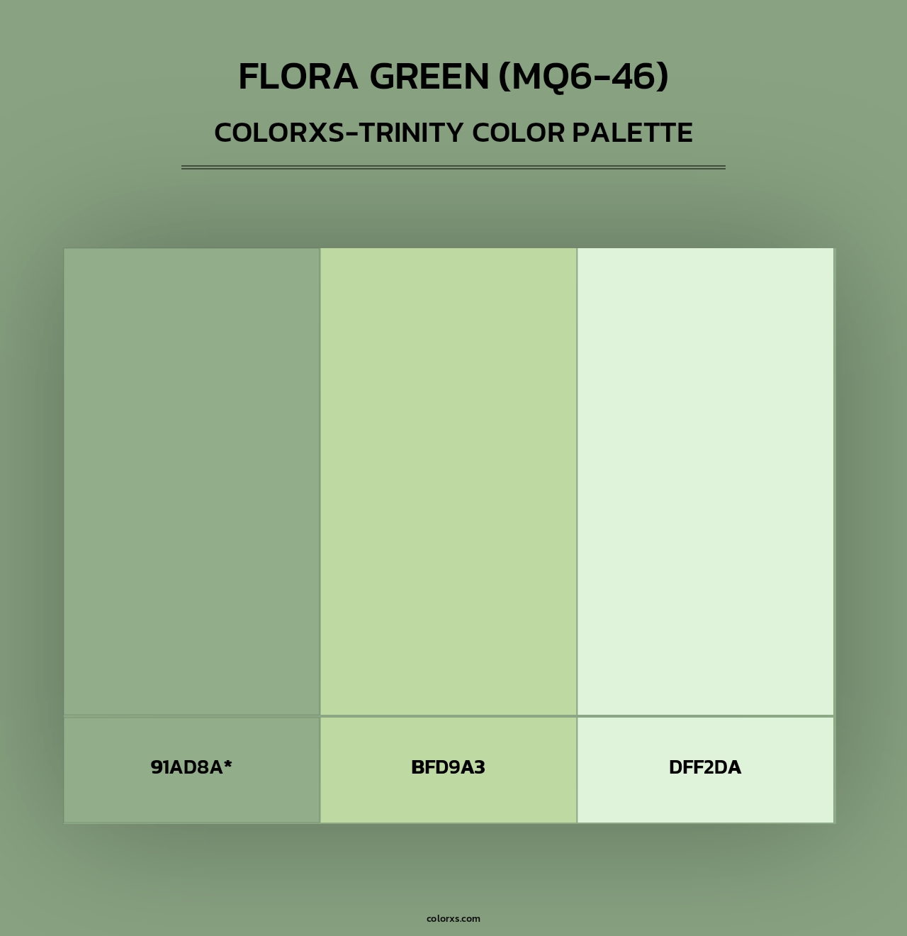 Flora Green (MQ6-46) - Colorxs Trinity Palette