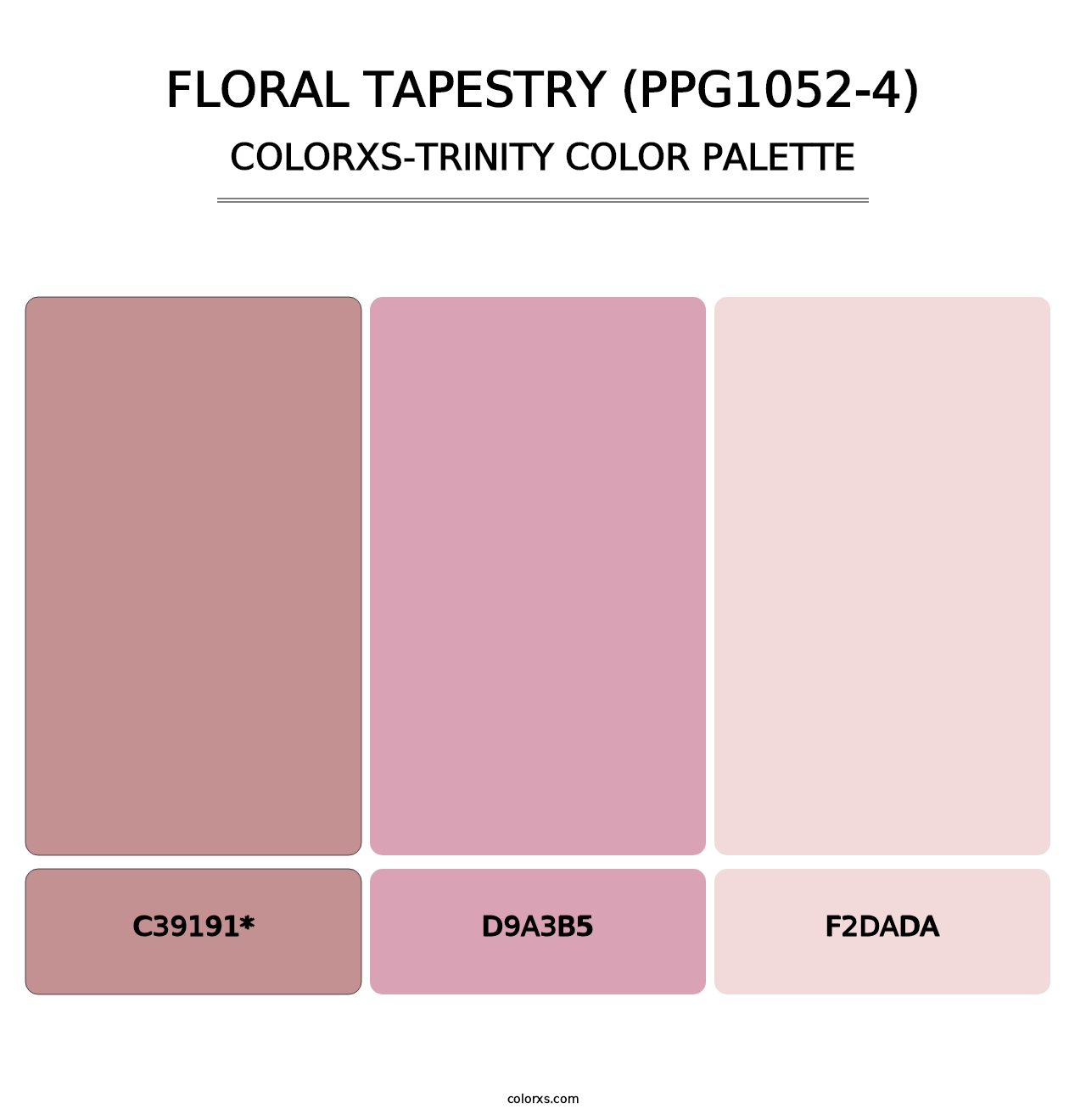Floral Tapestry (PPG1052-4) - Colorxs Trinity Palette