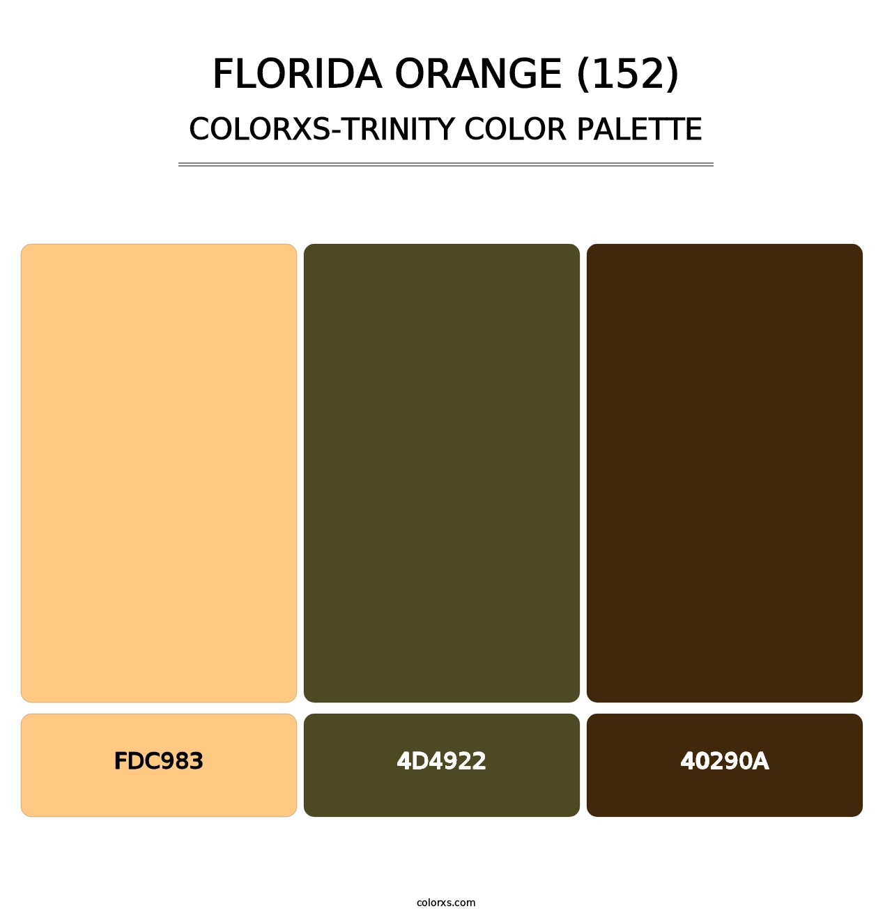 Florida Orange (152) - Colorxs Trinity Palette