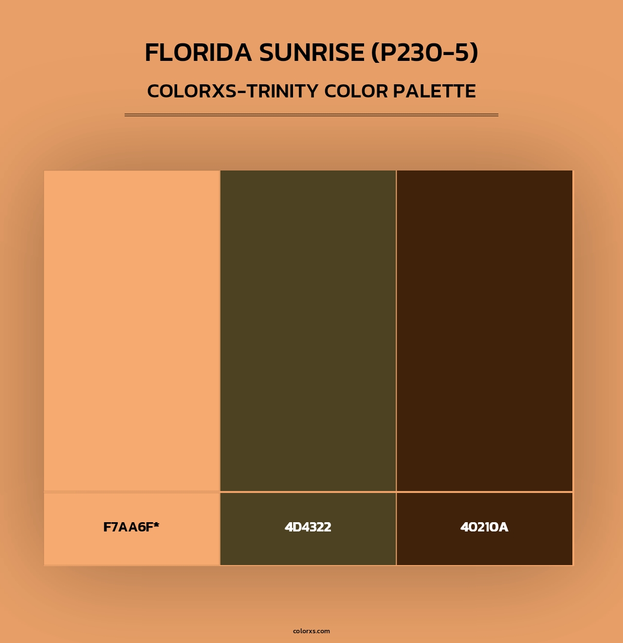 Florida Sunrise (P230-5) - Colorxs Trinity Palette