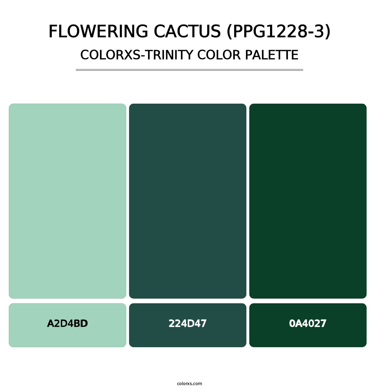 Flowering Cactus (PPG1228-3) - Colorxs Trinity Palette