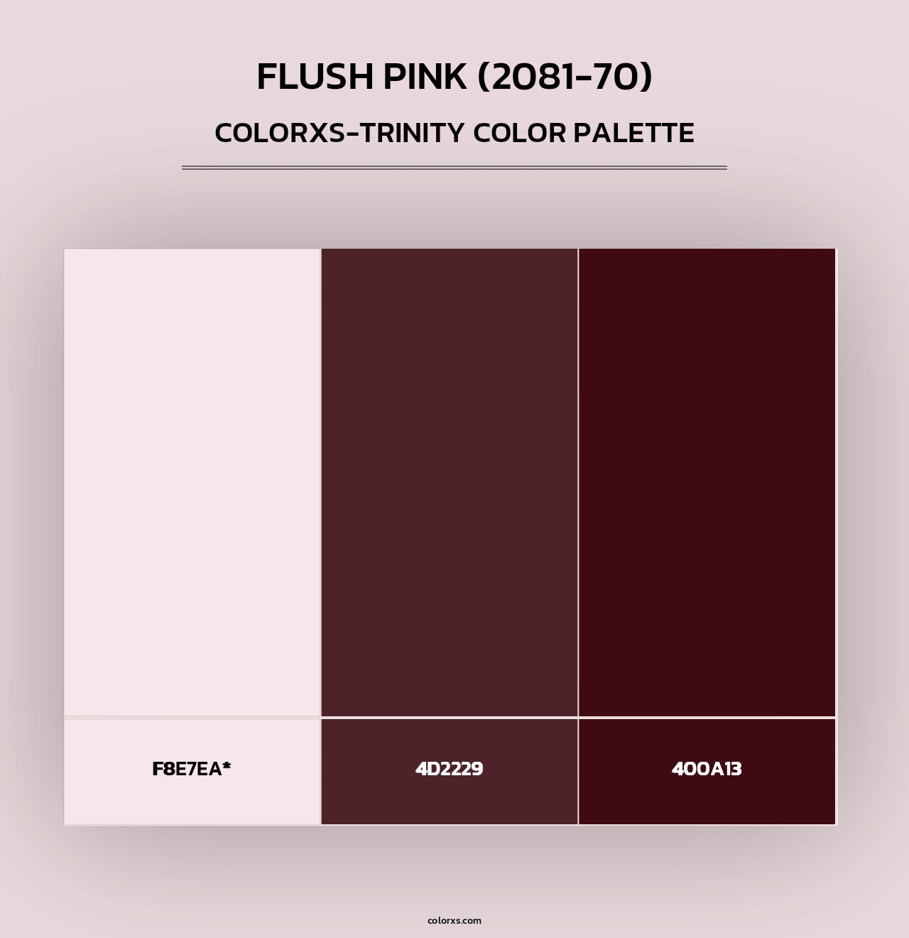 Flush Pink (2081-70) - Colorxs Trinity Palette
