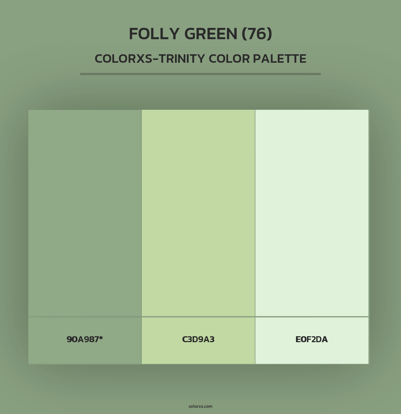 Folly Green (76) - Colorxs Trinity Palette