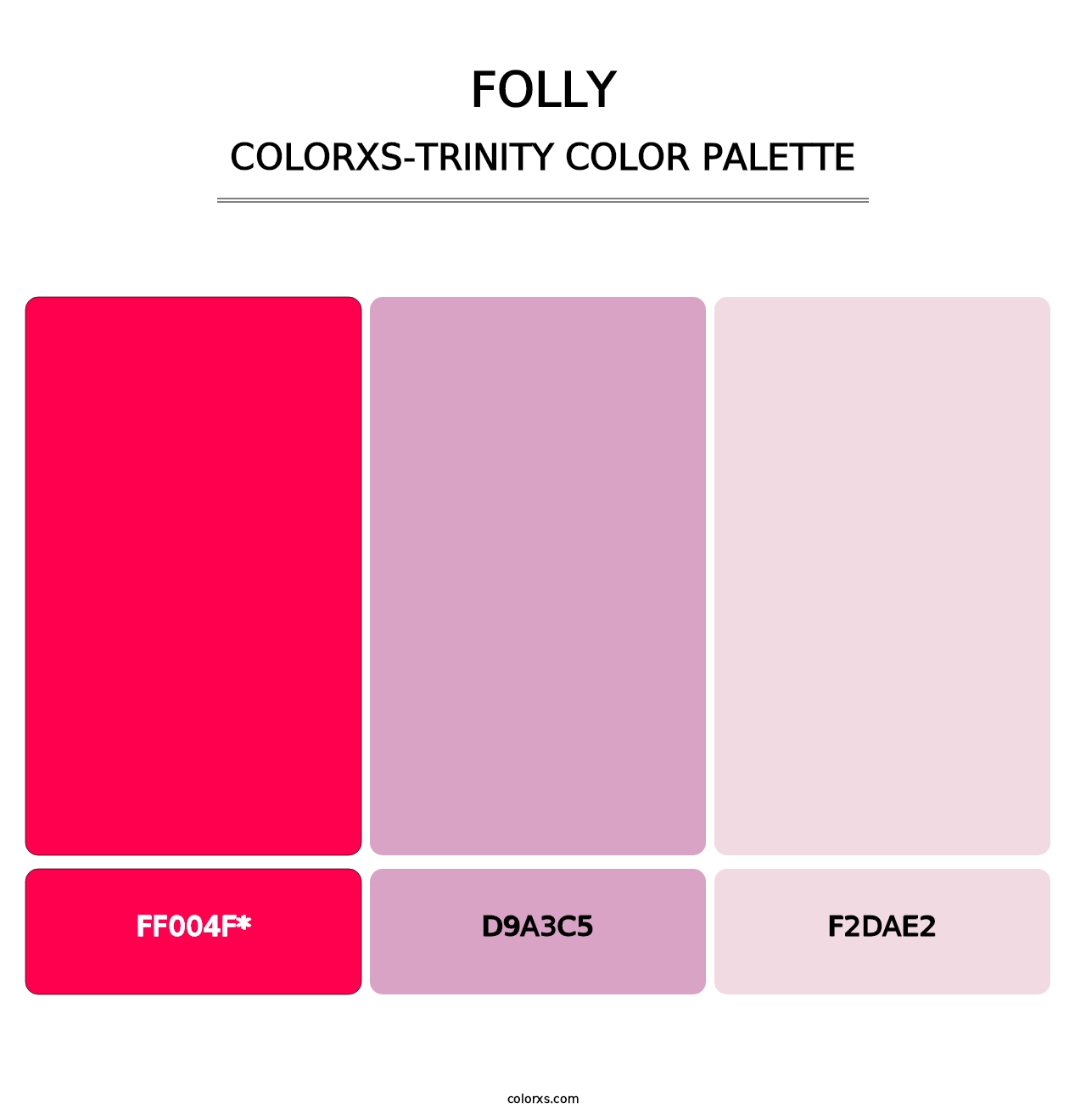 Folly - Colorxs Trinity Palette
