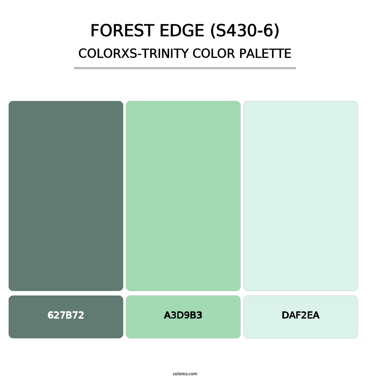 Forest Edge (S430-6) - Colorxs Trinity Palette