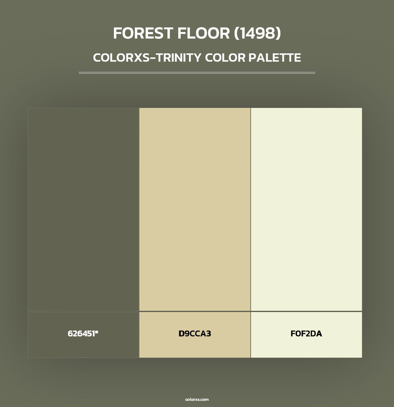 Forest Floor (1498) - Colorxs Trinity Palette