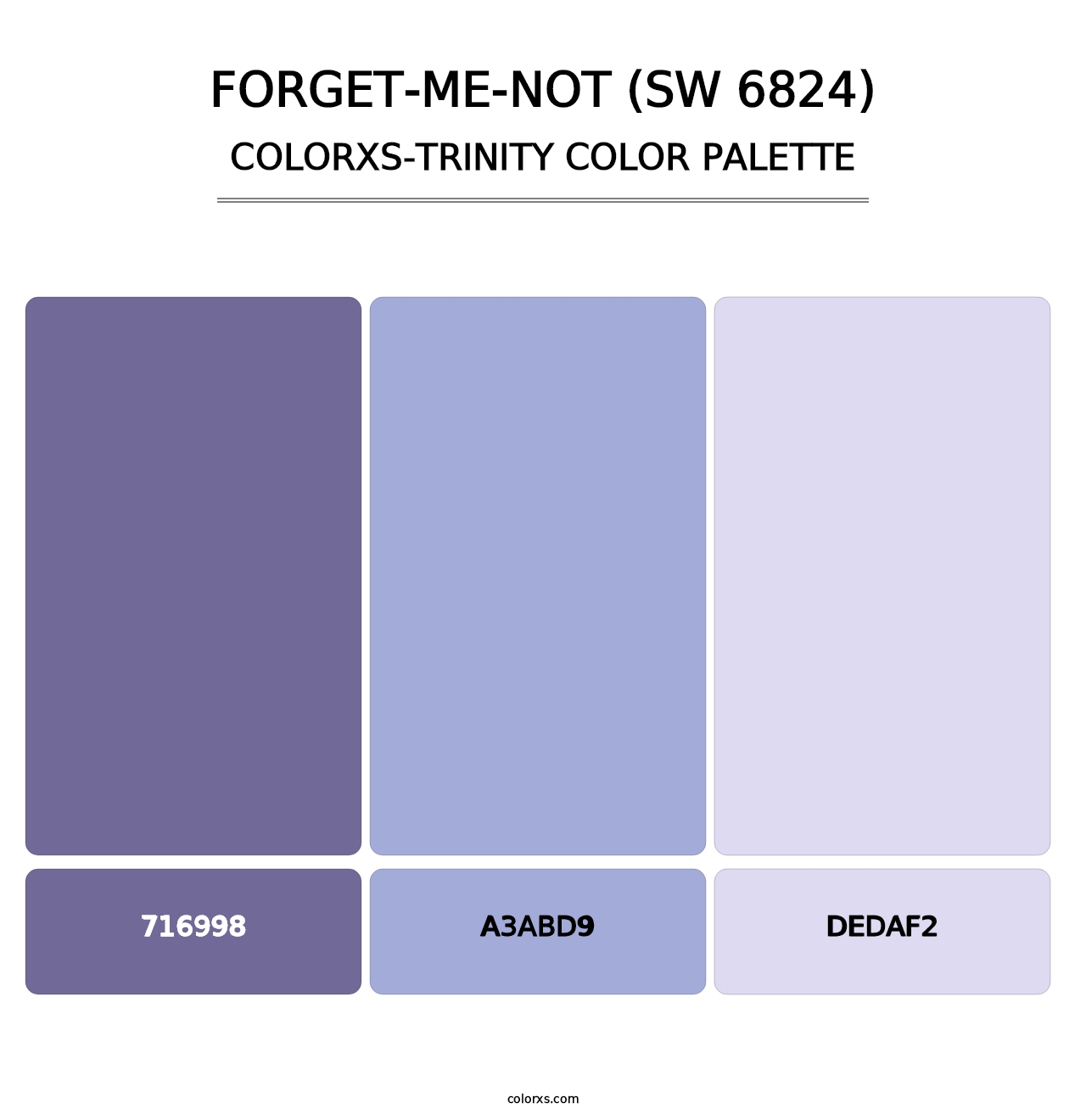 Forget-Me-Not (SW 6824) - Colorxs Trinity Palette