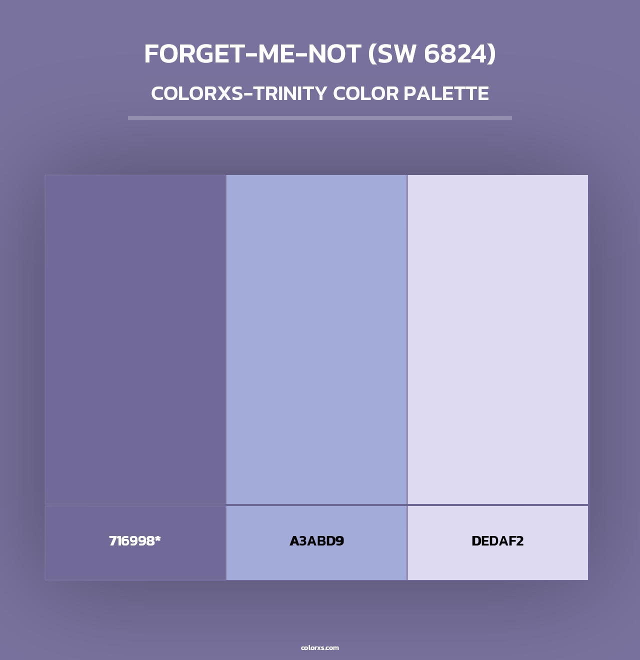 Forget-Me-Not (SW 6824) - Colorxs Trinity Palette