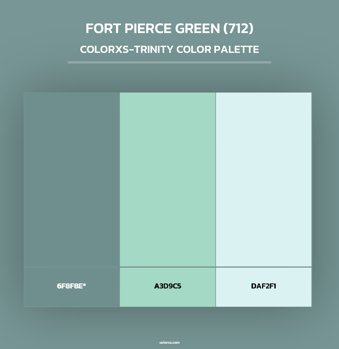 Fort Pierce Green (712) - Colorxs Trinity Palette