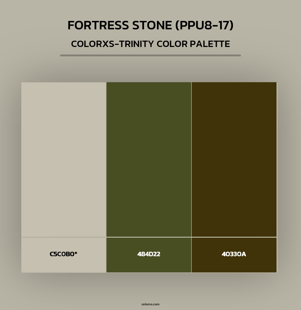 Fortress Stone (PPU8-17) - Colorxs Trinity Palette