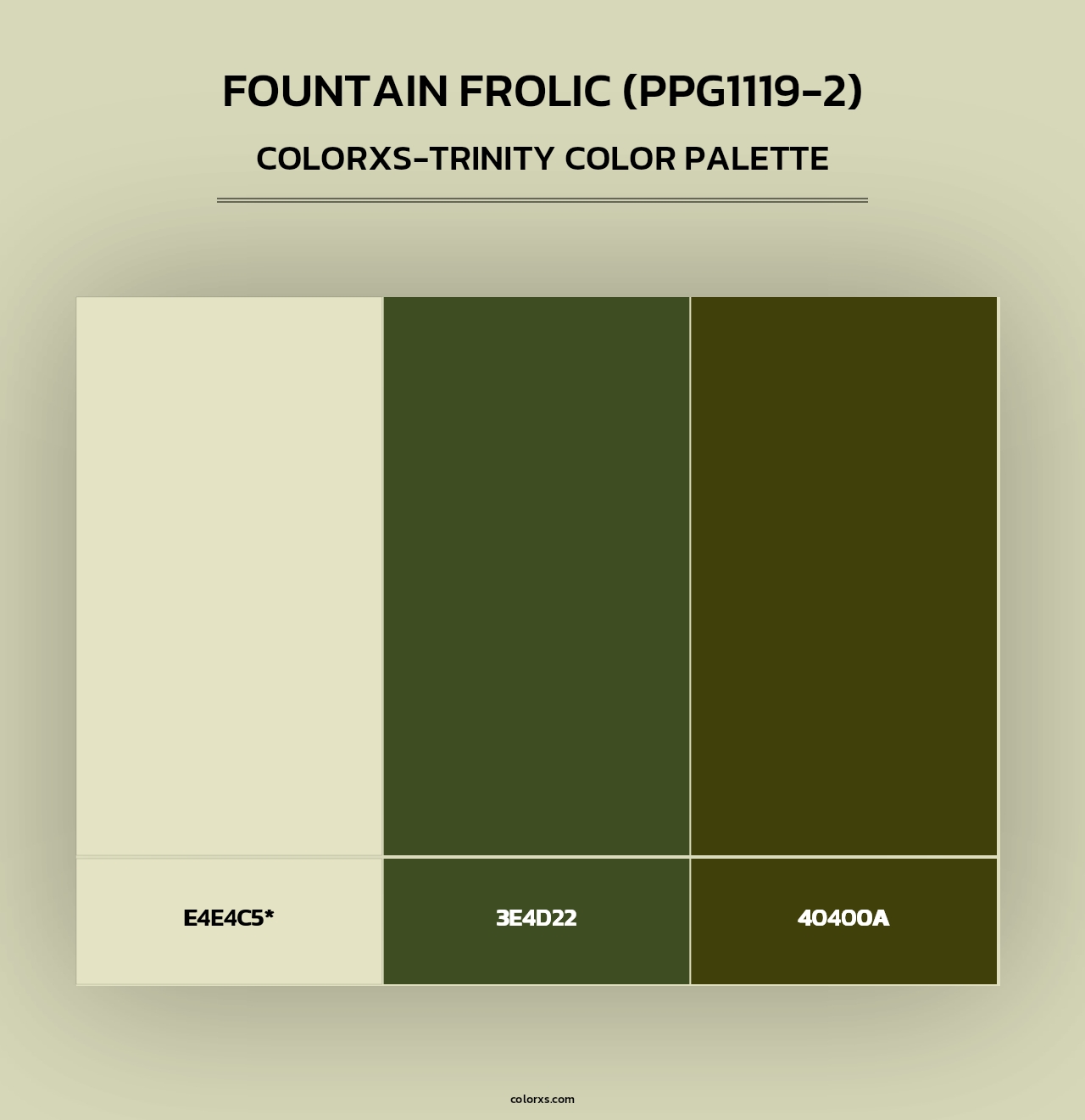 Fountain Frolic (PPG1119-2) - Colorxs Trinity Palette